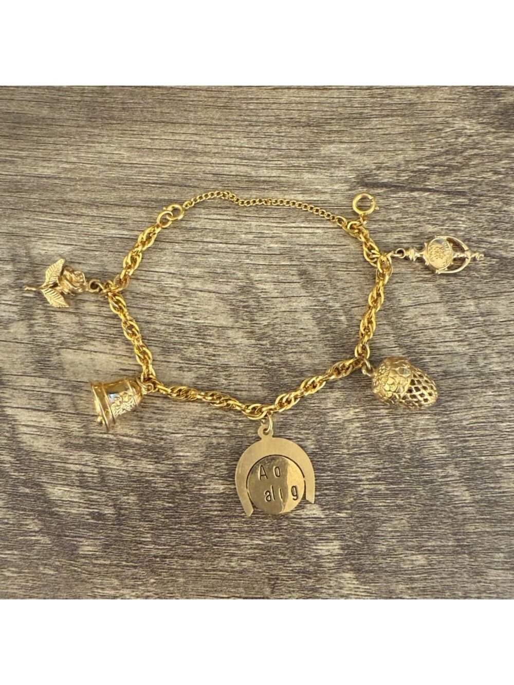 Vintage Avon Secret Charm Bracelet In Gold Tone Avon Calling Collectors